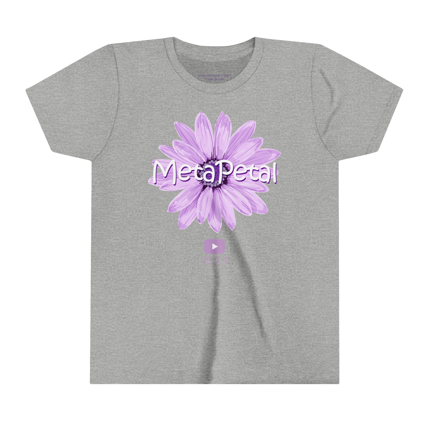 MetaPetal Flower Logo Youth Tee (w/ Subscribe Logo)