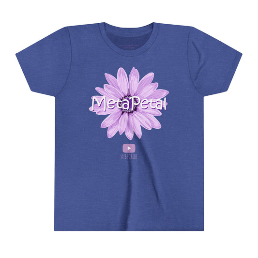 MetaPetal Flower Logo Youth Tee (w/ Subscribe Logo)