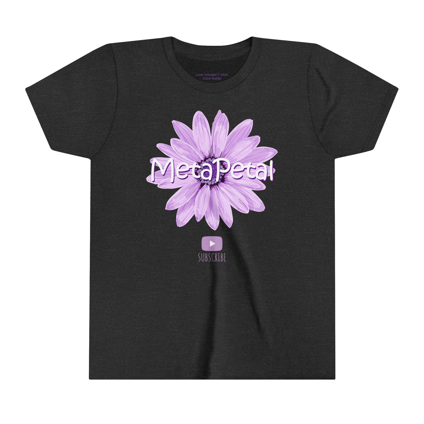 MetaPetal Flower Logo Youth Tee (w/ Subscribe Logo)